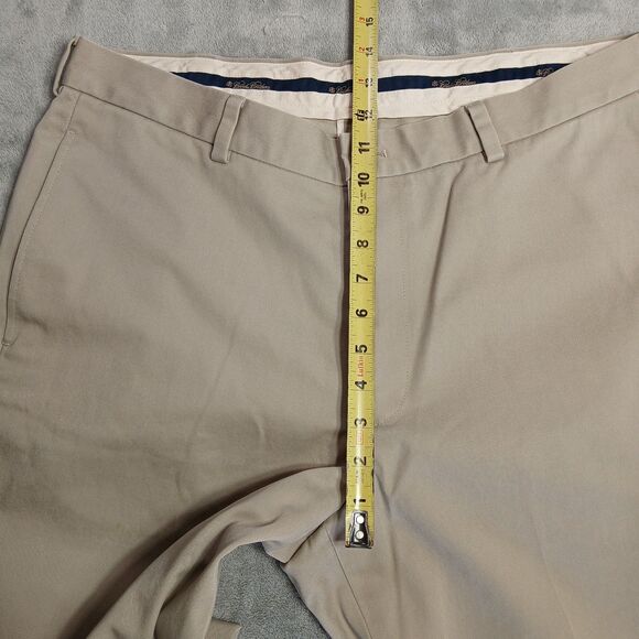 Brooks Brothers Hudson Dress Pants Mens 36x32 Classic Khaki Cotton Golf Preppy - Picture 13 of 13